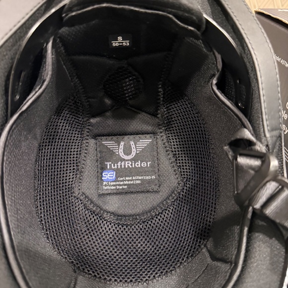 TuffRider Starter Carbon Fiber Print Horse Riding Helmet: NEW IN BOX - UNISEX main image 7